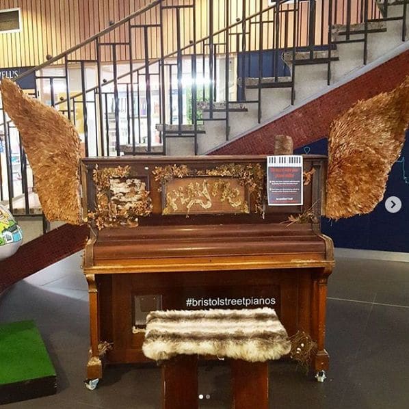 Public piano in Bristol, England, United Kingdom