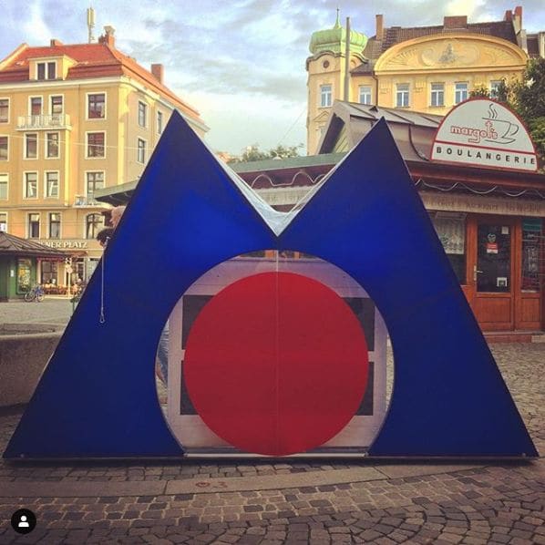 Public piano in Munich, Bavaria, Germany