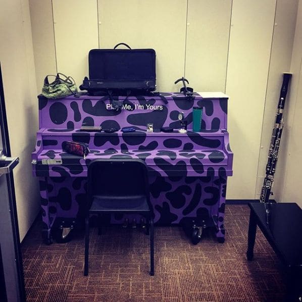Public piano in Boston, Massachusetts, United States