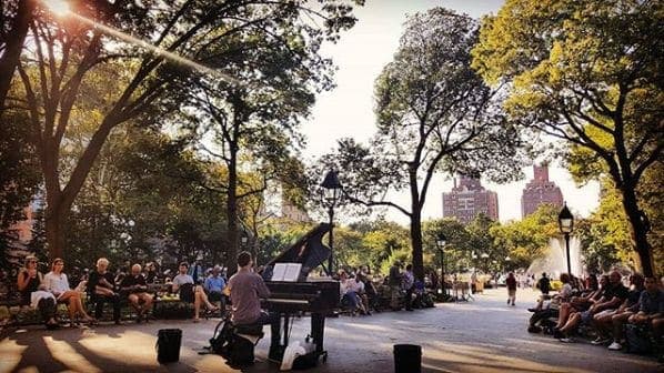 Photo of Washington Square Park at Washington Square Fountain, Washington Square South, Washington Square Village, Manhattan Community Board 2, Manhattan, New York County, New…
