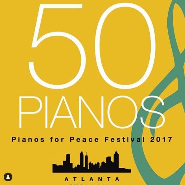 Photo of Pianos For Peace at Giant Peach, Peachtree Street, Brookwood, Atlanta, Fulton County, Georgia, 30363, United States