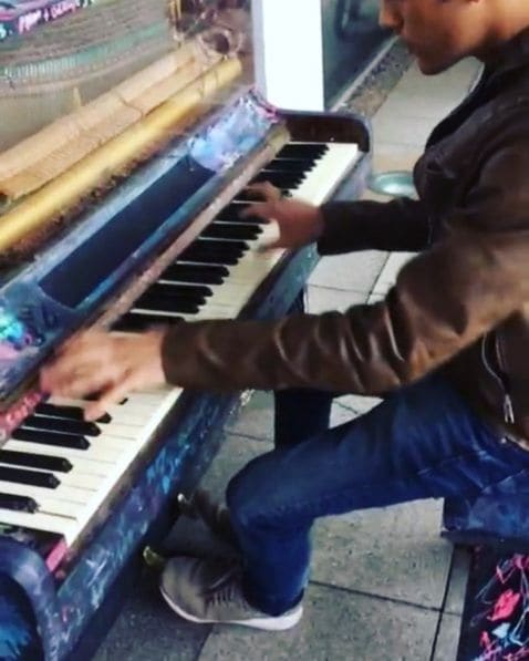 Public piano in Bristol, England, United Kingdom