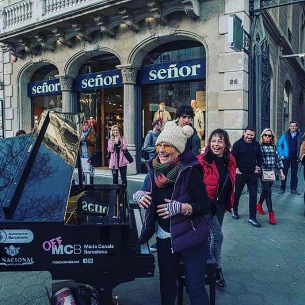 Public piano in Barcelona, Catalonia, Spain