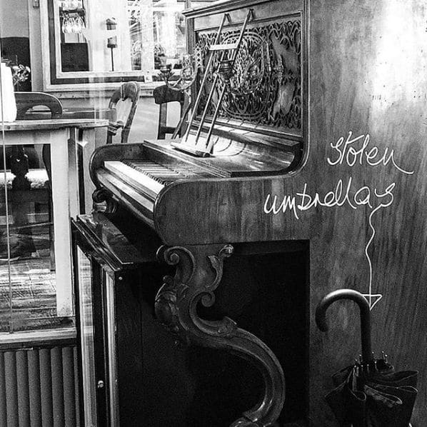 Public piano in Cambridge, England, United Kingdom