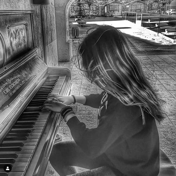 Public piano in Virovitica-Podravina County, Croatia