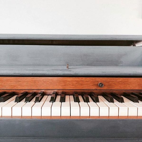 Public piano in Emmet County, Michigan, United States
