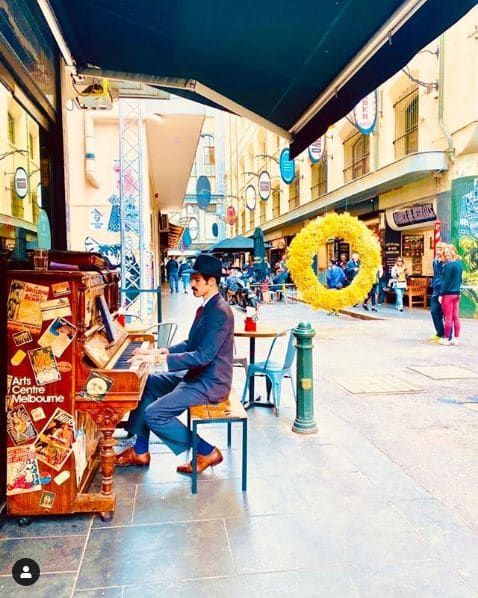 Public piano in Melbourne, Victoria, Australia