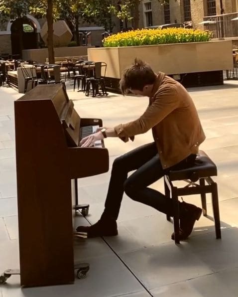 Public piano in Moscow, Moscow, Russia