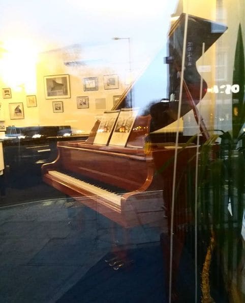Public piano in London, England, United Kingdom