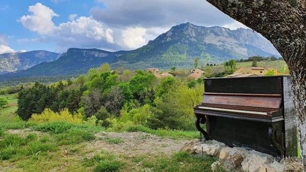 Public piano in Maritime Alps, Provence-Alpes-Côte d'Azur, France
