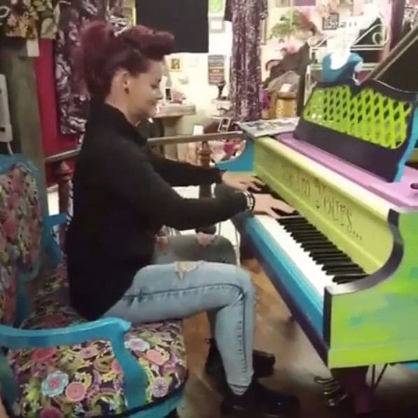 Public piano in Wythe County, Virginia, United States
