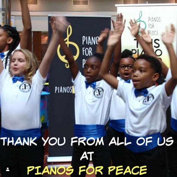 Photo of Pianos For Peace at Giant Peach, Peachtree Street, Brookwood, Atlanta, Fulton County, Georgia, 30363, United States