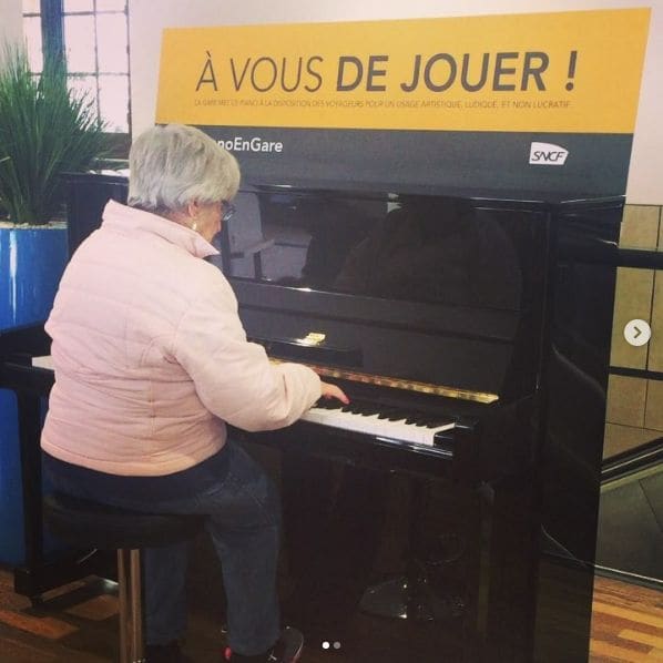 Public piano in Nice, Provence-Alpes-Côte d'Azur, France