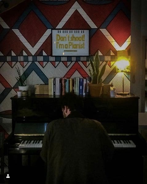 Public piano in Milan, Lombardy, Italy