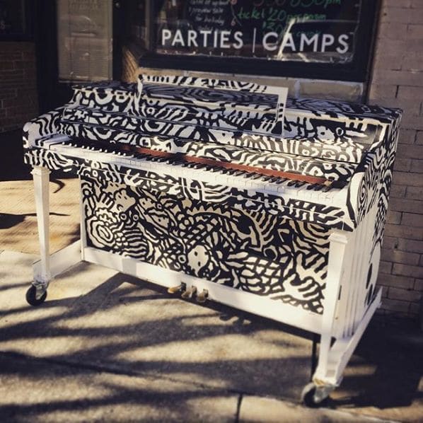 Public piano in Pitt County, North Carolina, United States