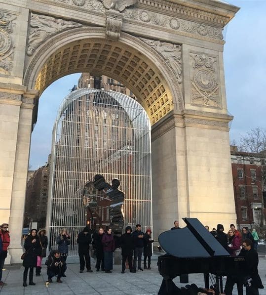 Photo of Washington Square Park at New York Cancer Hospital, 455, Central Park West, Upper West Side, Bloomingdale, Manhattan, New York County, New York, 10025, United States