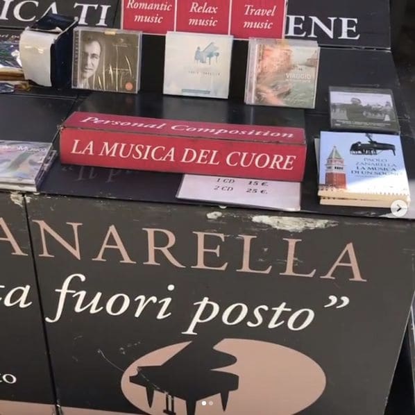 Public piano in Cuneo, Piemont, Italy