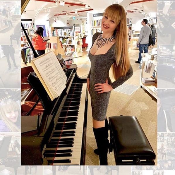 Public piano in Milan, Lombardy, Italy