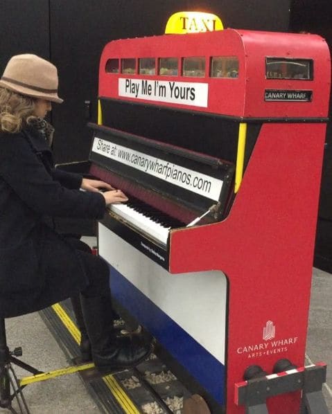 Public piano in London, England, United Kingdom