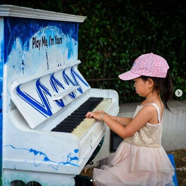 Public piano in Melbourne, Victoria, Australia