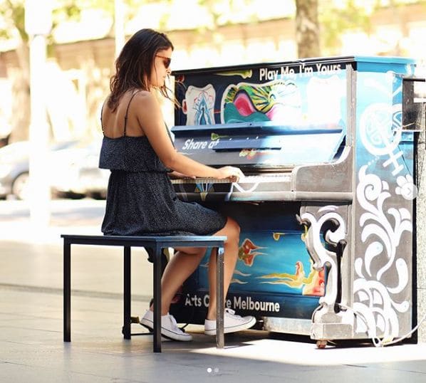 Public piano in Melbourne, Victoria, Australia