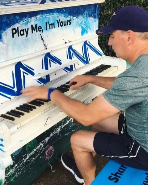 Public piano in Melbourne, Victoria, Australia
