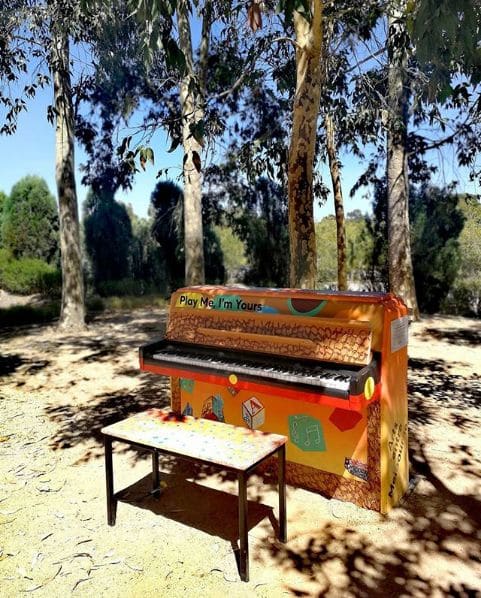 Public piano in Melbourne, Victoria, Australia
