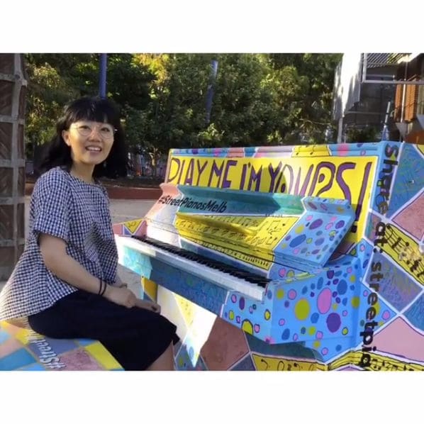 Public piano in Melbourne, Victoria, Australia