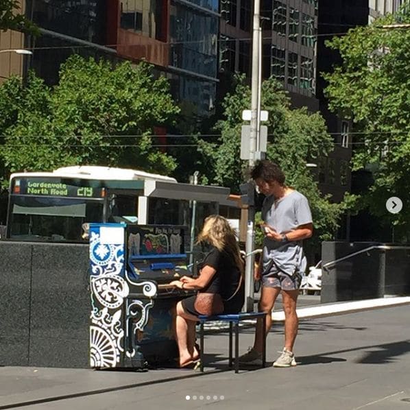 Public piano in Melbourne, Victoria, Australia