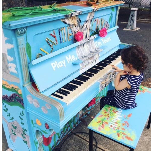 Public piano in Melbourne, Victoria, Australia
