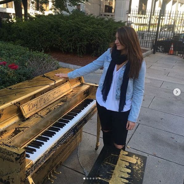 Public piano in Boston, Massachusetts, United States