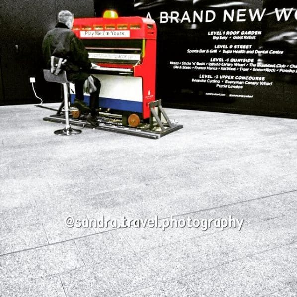 Public piano in London, England, United Kingdom
