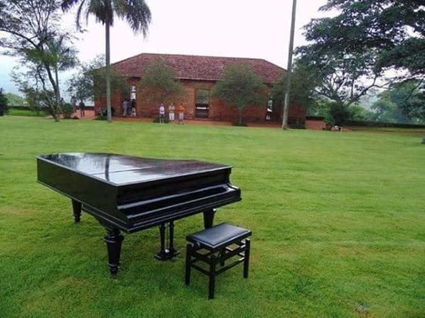 Public piano in São Carlos, São Paulo, Brazil