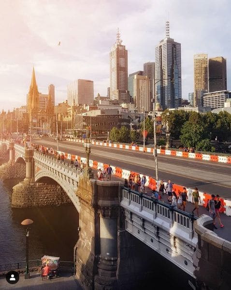 Photo of Melbourne at Queens Bridge, Queensbridge Square, Southbank, Melbourne, City of Melbourne, Victoria, 3006, Australia