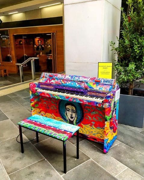 Public piano in Melbourne, Victoria, Australia