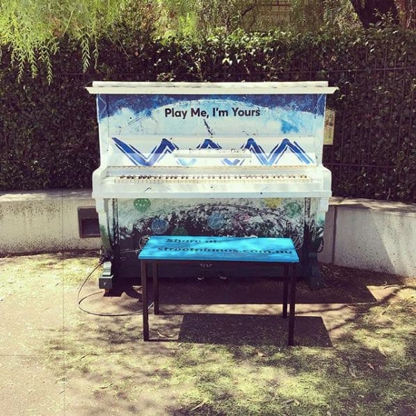 Public piano in Melbourne, Victoria, Australia