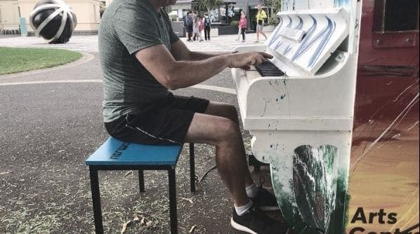 Photo of Royal Botanic Gardens Victoria at Royal Botanic Gardens, Domain Road, Melbourne, Southbank, Melbourne, City of Melbourne, Victoria, 3004, Australia. Stride piano in the…