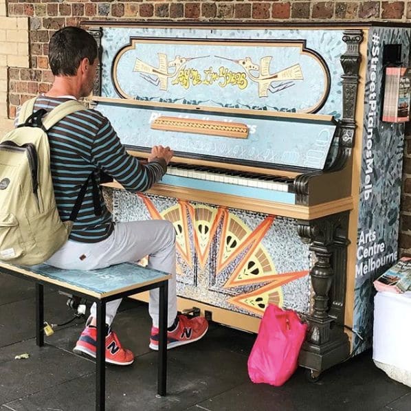 Public piano in Melbourne, Victoria, Australia