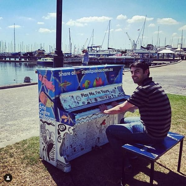 Public piano in Melbourne, Victoria, Australia