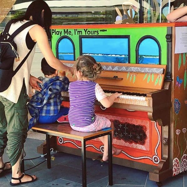 Public piano in Melbourne, Victoria, Australia