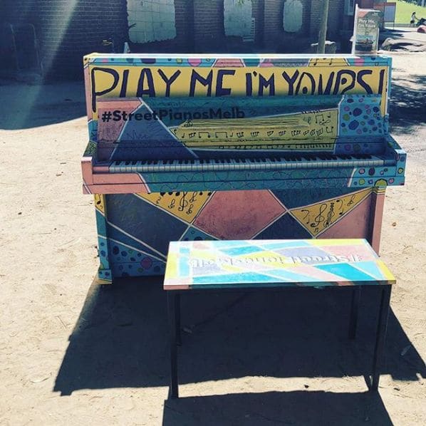 Public piano in Melbourne, Victoria, Australia