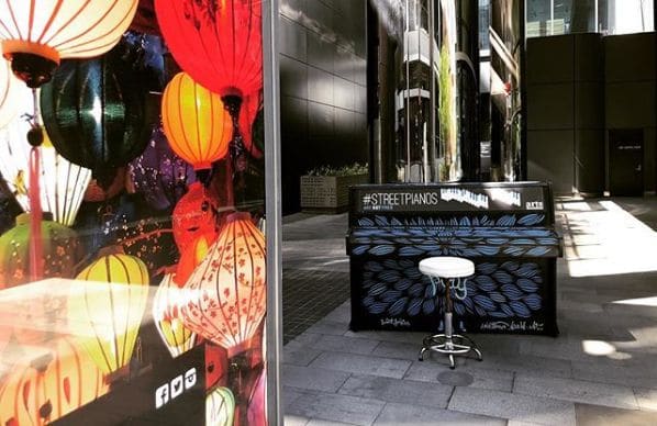 Public piano in Perth, Western Australia, Australia