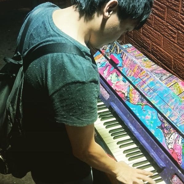 Public piano in Melbourne, Victoria, Australia
