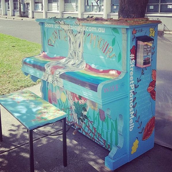 Public piano in Melbourne, Victoria, Australia