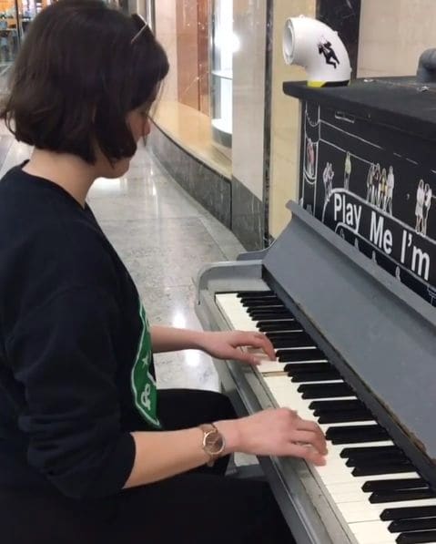 Public piano in London, England, United Kingdom
