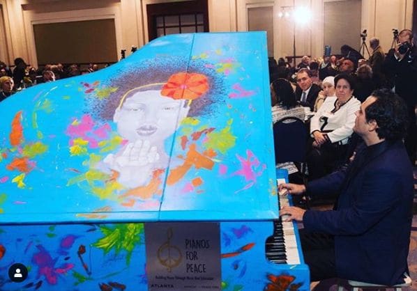 Photo of Pianos For Peace at Giant Peach, Peachtree Street, Brookwood, Atlanta, Fulton County, Georgia, 30363, United States
