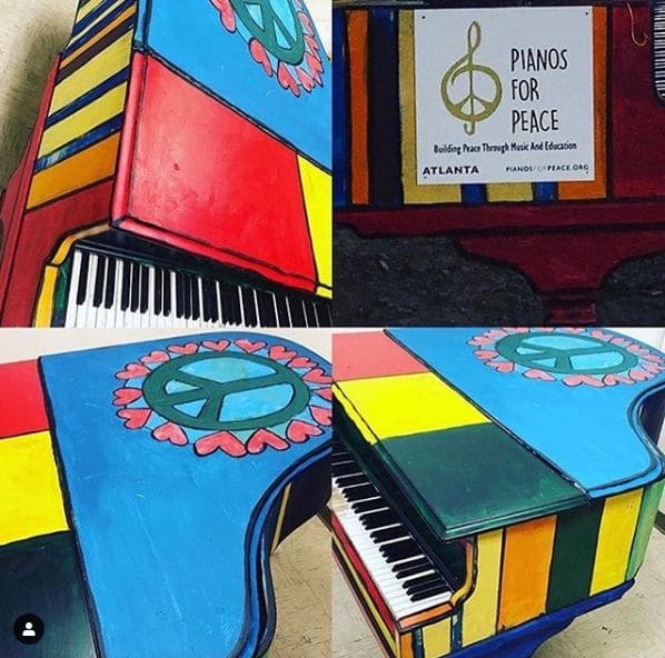 Photo of Pianos For Peace at Giant Peach, Peachtree Street, Brookwood, Atlanta, Fulton County, Georgia, 30363, United States