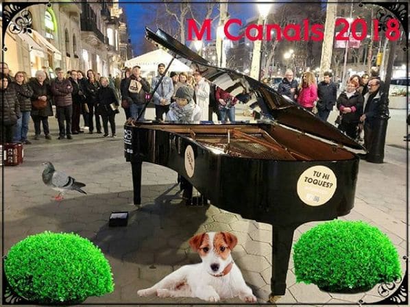 Public piano in Barcelona, Catalonia, Spain
