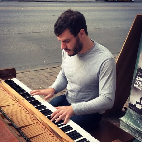 Public piano in Austin, Texas, United States