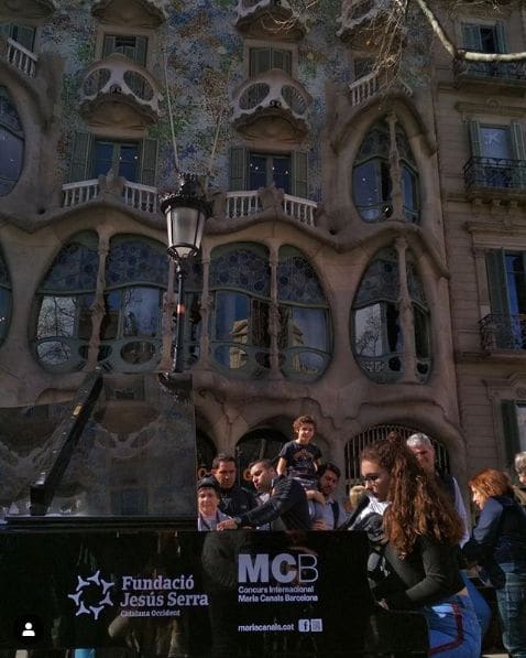 Public piano in Barcelona, Catalonia, Spain